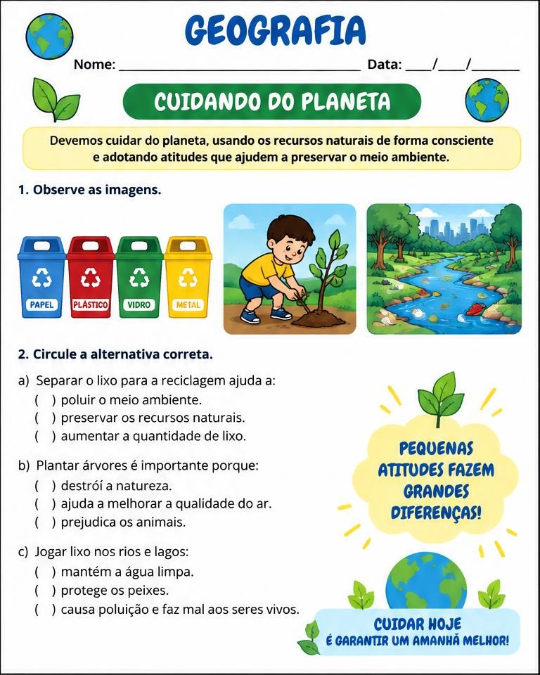 Cuidando do planeta